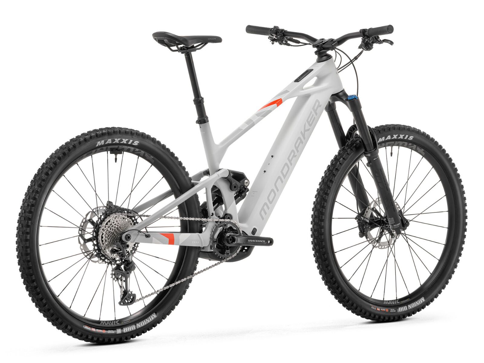 VTT Électrique Tout-Suspendu Mondraker Crafty Carbon R Shimano XT 12V 800 Wh 29'' Blanc 2025 – Image 2