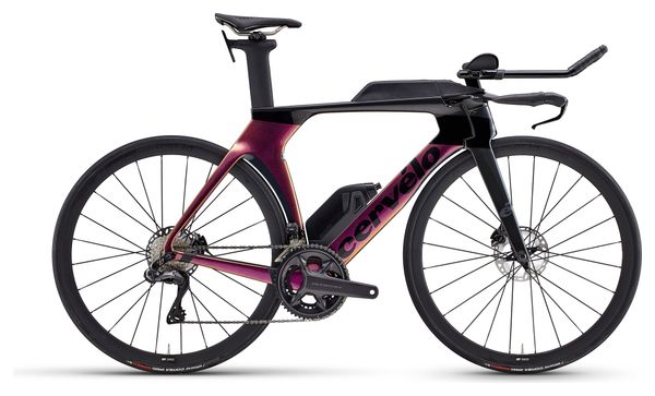 Vélo de Triathlon Cervélo P5 Shimano Ultegra Di2 12V 700 mm Violet