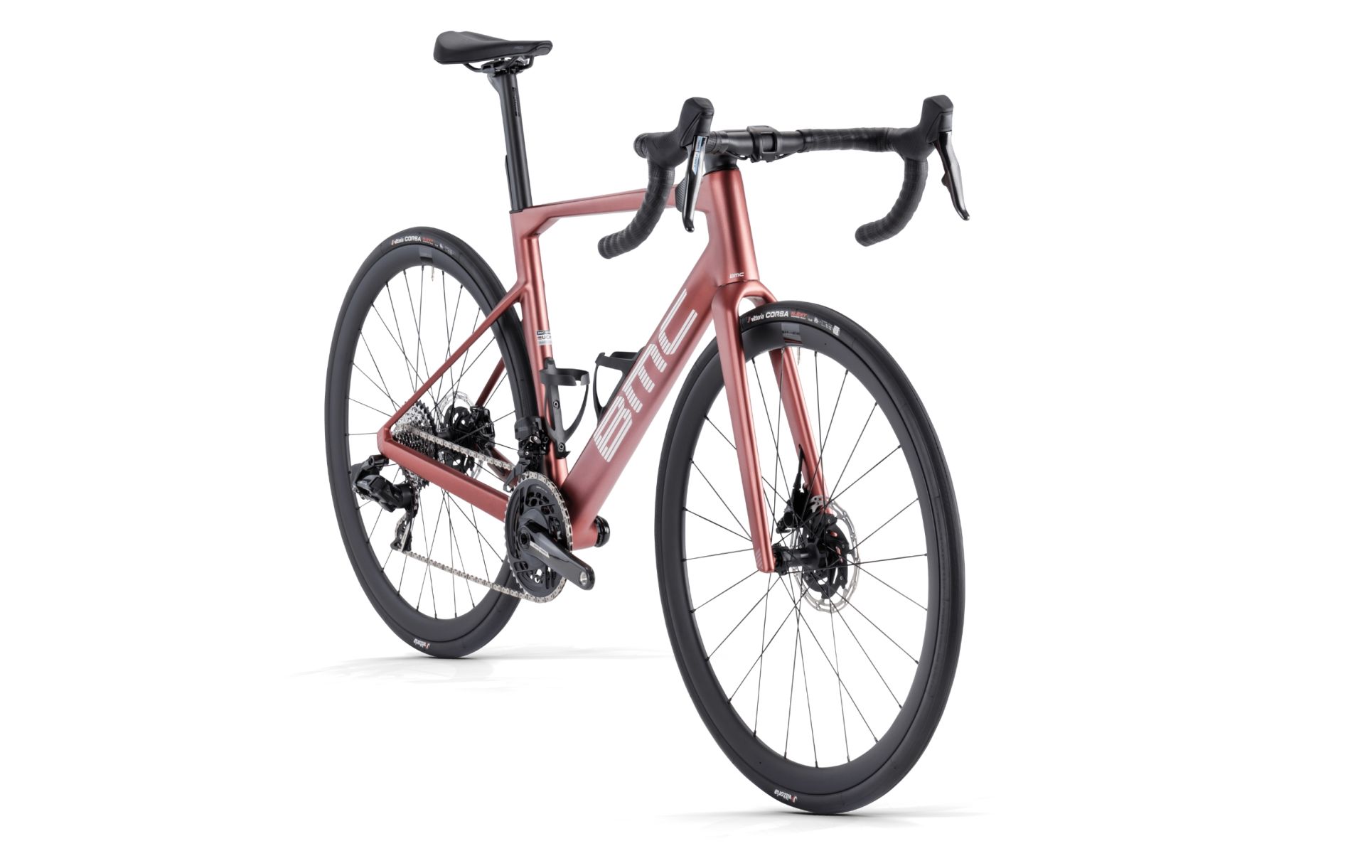 Vélo de Route BMC Roadmachine 01 Three Sram Force eTap AXS 12V 700 mm Rouge Marron Metallic | Taille 58 : 184-192cm | Produit Reconditionné – Image 2