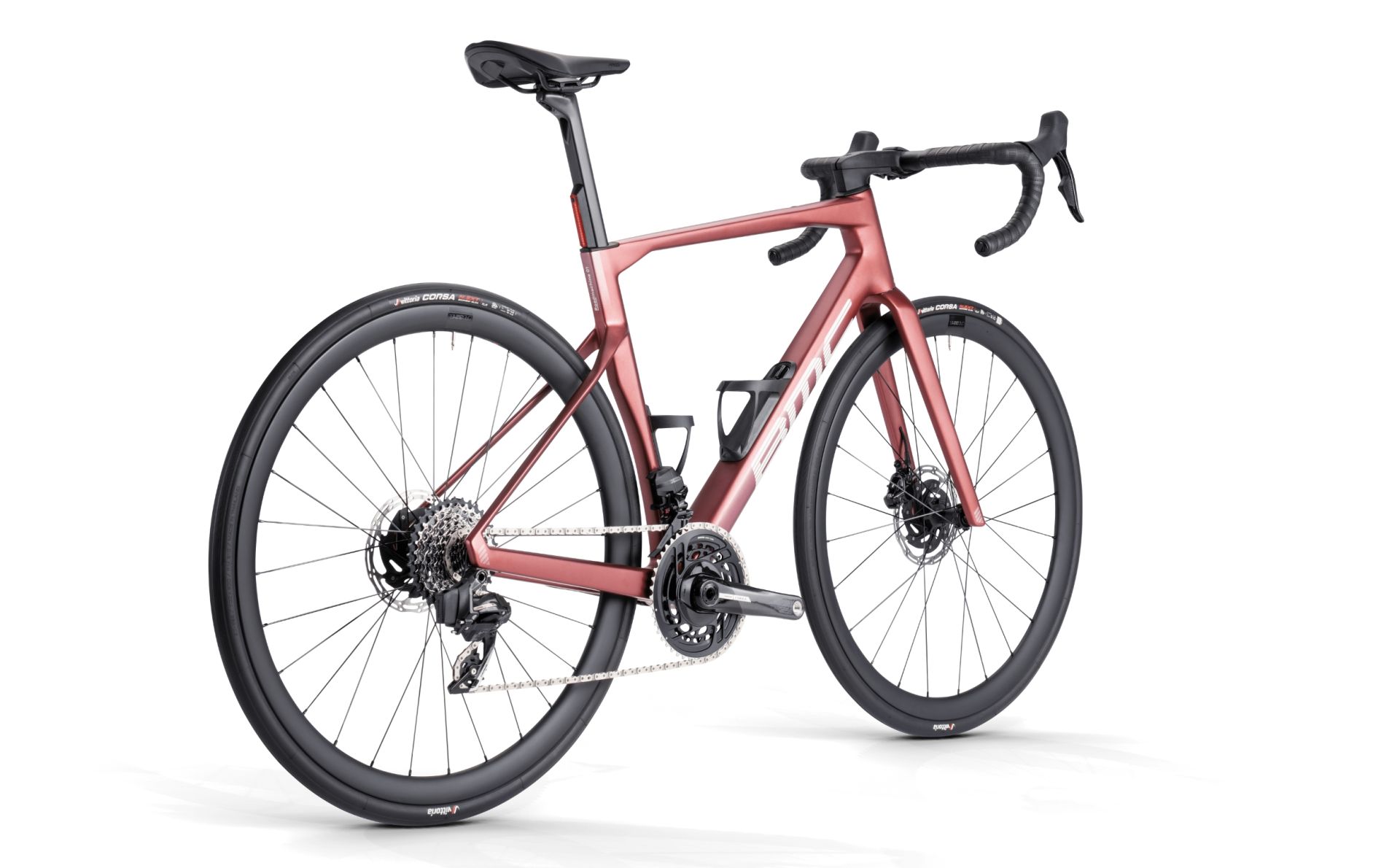 Vélo de Route BMC Roadmachine 01 Three Sram Force eTap AXS 12V 700 mm Rouge Marron Metallic | Taille 58 : 184-192cm | Produit Reconditionné – Image 3