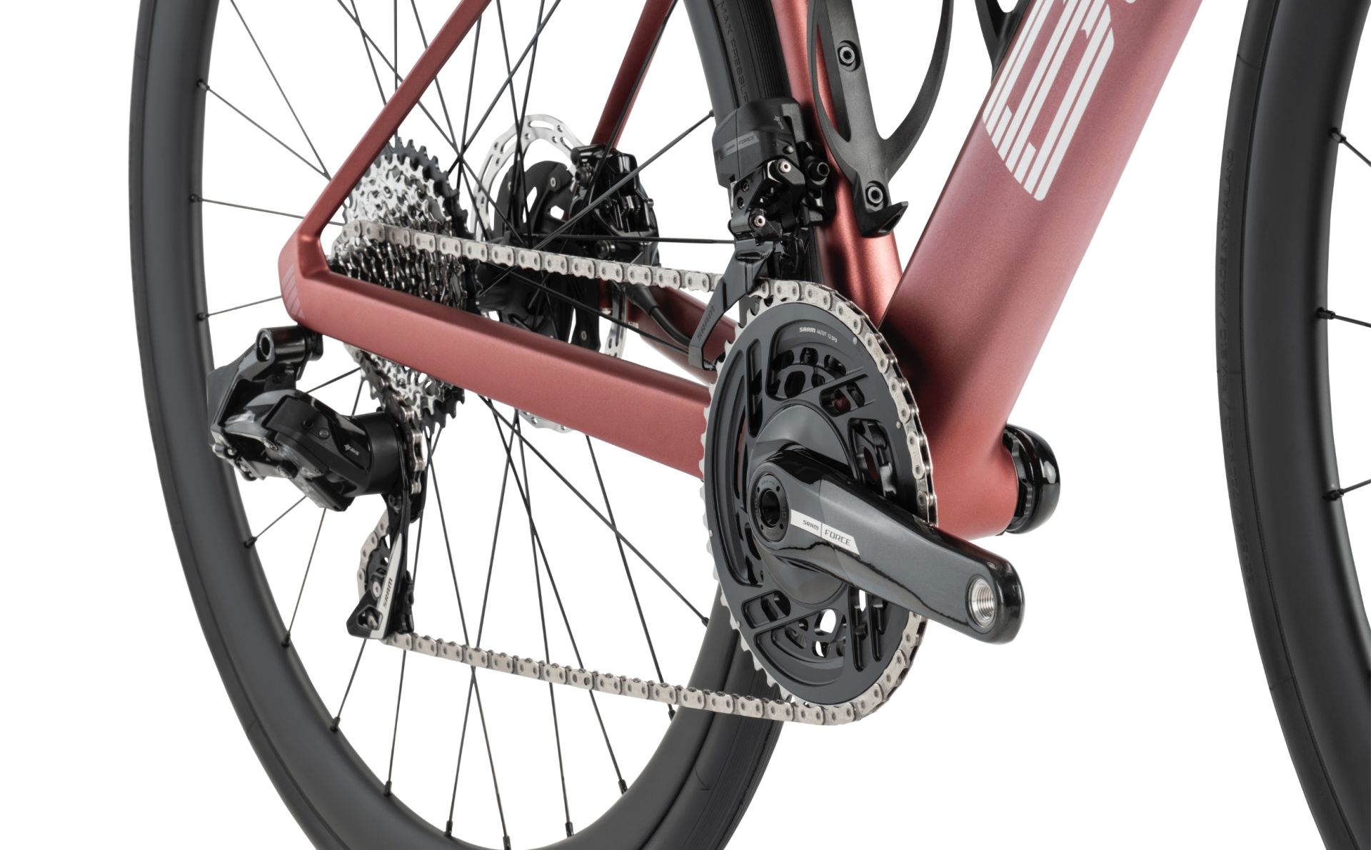 Vélo de Route BMC Roadmachine 01 Three Sram Force eTap AXS 12V 700 mm Rouge Marron Metallic | Taille 58 : 184-192cm | Produit Reconditionné – Image 5