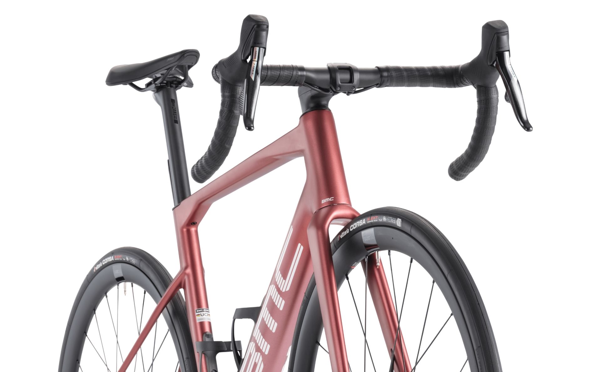 Vélo de Route BMC Roadmachine 01 Three Sram Force eTap AXS 12V 700 mm Rouge Marron Metallic | Taille 58 : 184-192cm | Produit Reconditionné – Image 6